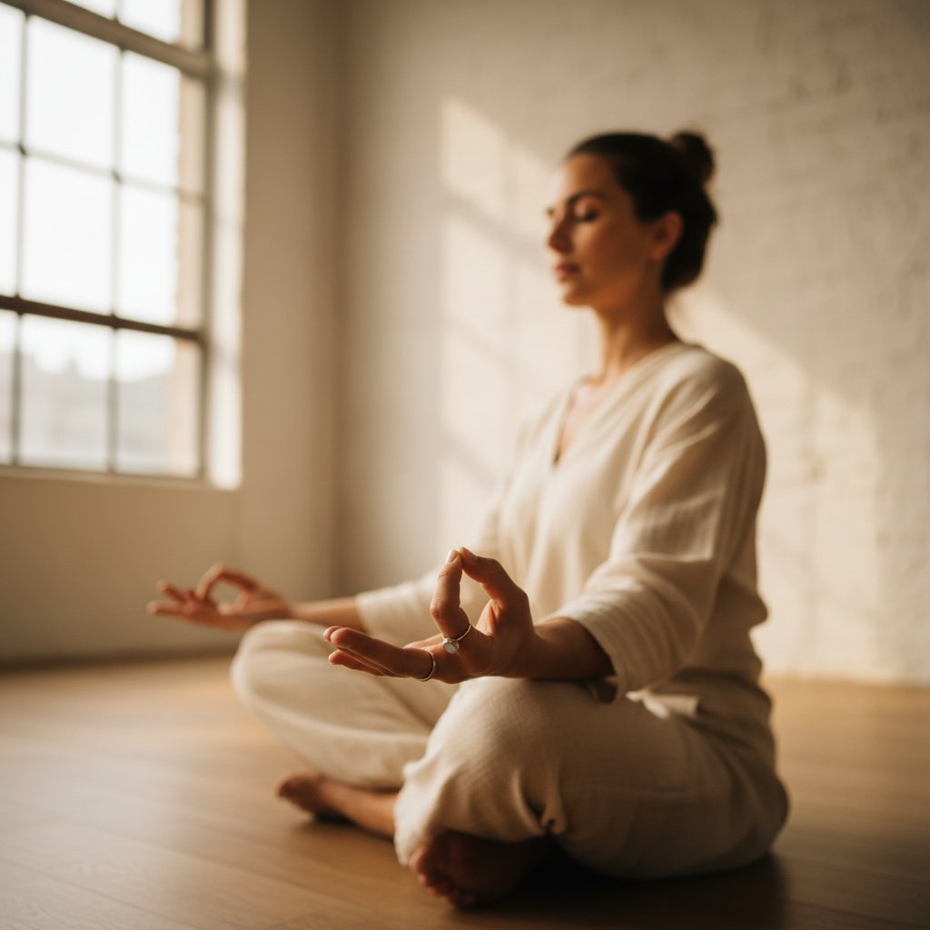 Morning yoga practice